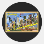 Greetings from Los Angeles California Round Sticker