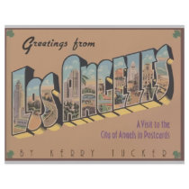 Greetings From Los Angeles, Vintage Custom Flyer