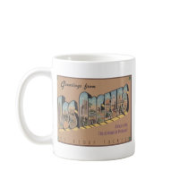 Greetings From Los Angeles, Vintage Mug
