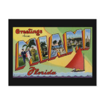 Greetings from Miami Florida Postcard