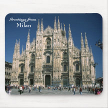 "Greetings from Milan" mouse mat Mouse Pads