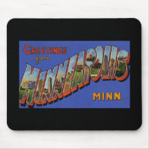 Greetings from Minneapolis Minnesota Mousepads
