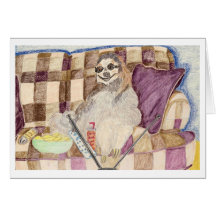 Greetings From My Couch To Yours Greeting Card