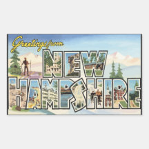 Greetings From New Hampshire, Vintage Stickers