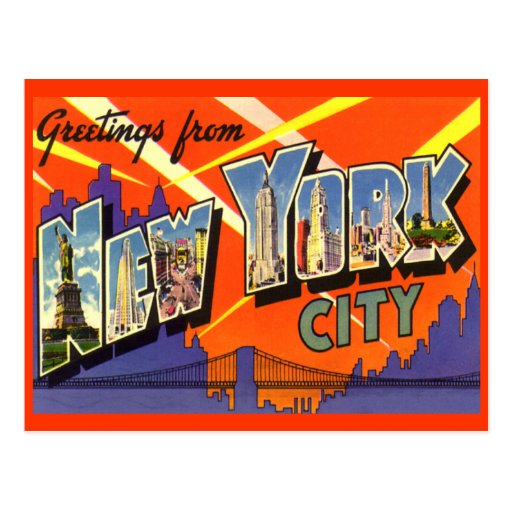 Greetings from New York City Postcard