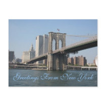 Greetings From New York Post Card