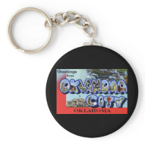 Greetings from Oklahoma City Oklahoma Keychains