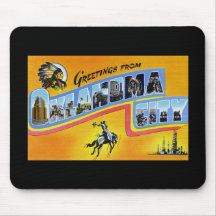Greetings from Oklahoma City Oklahoma Mousepad