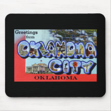 Greetings from Oklahoma City Oklahoma Mousepads