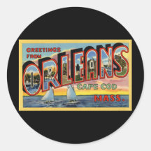 Greetings from Orleans Massachusetts Stickers