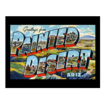 Greetings from Painted Desert Arizona Post Card