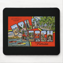 Greetings from Palm Beach Florida Mouse Pad