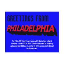 Greetings from Philadelphia Postcard