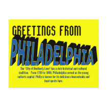 Greetings from Philadelphia Postcard