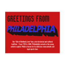 Greetings from Philadelphia Postcard
