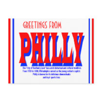 Greetings from Philly Postcard