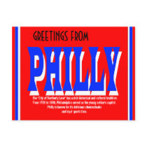 Greetings from Philly Postcard