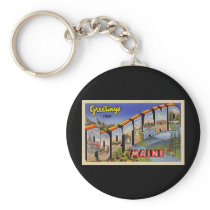 Greetings from Portland Maine Key Chain