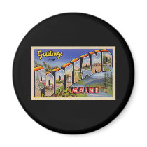 Greetings from Portland Maine Magnets