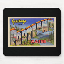 Greetings from Portland Maine Mouse Pads