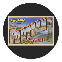 Greetings from Portland Maine Stickers