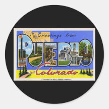 Greetings from Pueblo Colorado Sticker