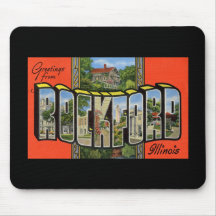 Greetings from Rockford Illinois Mouse Pad
