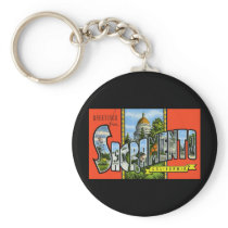 Greetings from Sacramento California Keychain