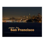 Greetings From San Francisco - Night Shoreline Post Cards