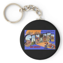 Greetings from Santa Fe New Mexico Key Chain