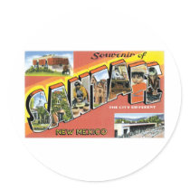 Greetings from Santa Fe New Mexico Stickers
