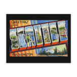 Greetings from Seattle Washington postcards