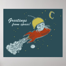 greetings from space - poster