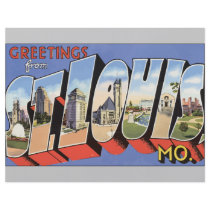 Greetings From St. Louis, Mo., Vintage Custom Flyer