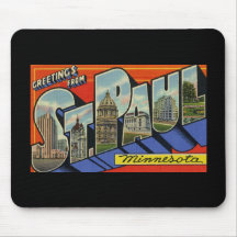 Greetings from St. Paul Minnesota Mousepads