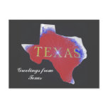 greetings from texas state postcard