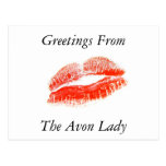 Greetings From The Avon Lady Post Card