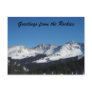 Greetings from the Rockies Post Card