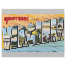 Greetings From Virginia, Vintage Flyer