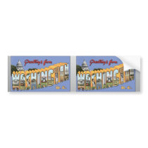 Greetings From Washington D.C., Vintage Bumper Sticker