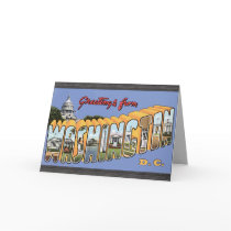 Greetings From Washington D.C., Vintage Card