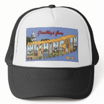 Greetings From Washington D.C., Vintage Mesh Hats