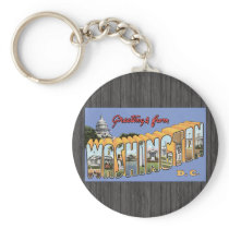 Greetings From Washington D.C., Vintage Key Chains
