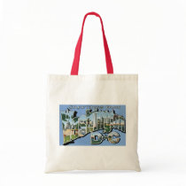 Greetings from Washington D.C.! Vintage Post Card Tote Bags