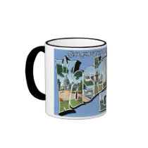 Greetings from Washington D.C.! Vintage Post Card Mug