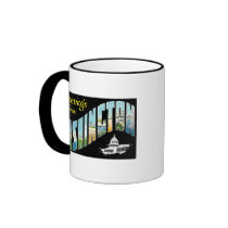 Greetings from Washington D.C.!  Vintage Post Card Coffee Mug
