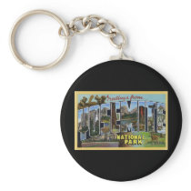 Greetings From Yosemite National Park Keychain
