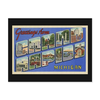 Greetings of Grand Rapids Michigan Postcard by vintage_postcard