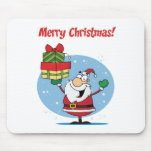 Greetings With Santa Claus Mouse Pad