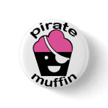 Greg the Pirate Muffin Button